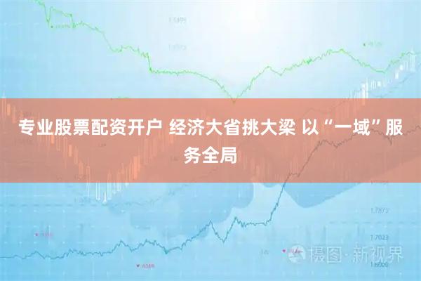 专业股票配资开户 经济大省挑大梁 以“一域”服务全局